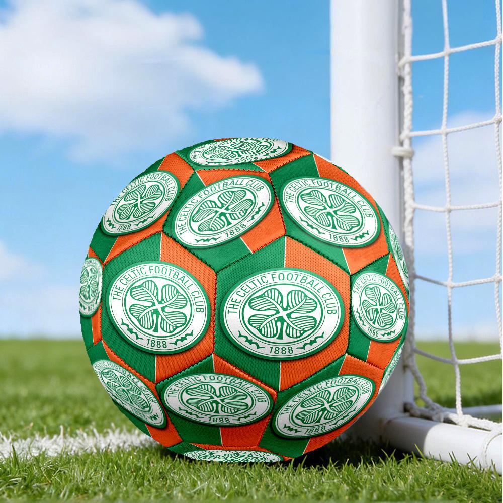 Cel-tic Football Club Crest Printed Size 5 Soccer Balls, High-Quality, Anti-Slip, Protective Football, A Unique Gift , Birthdays, Christmas Gifts