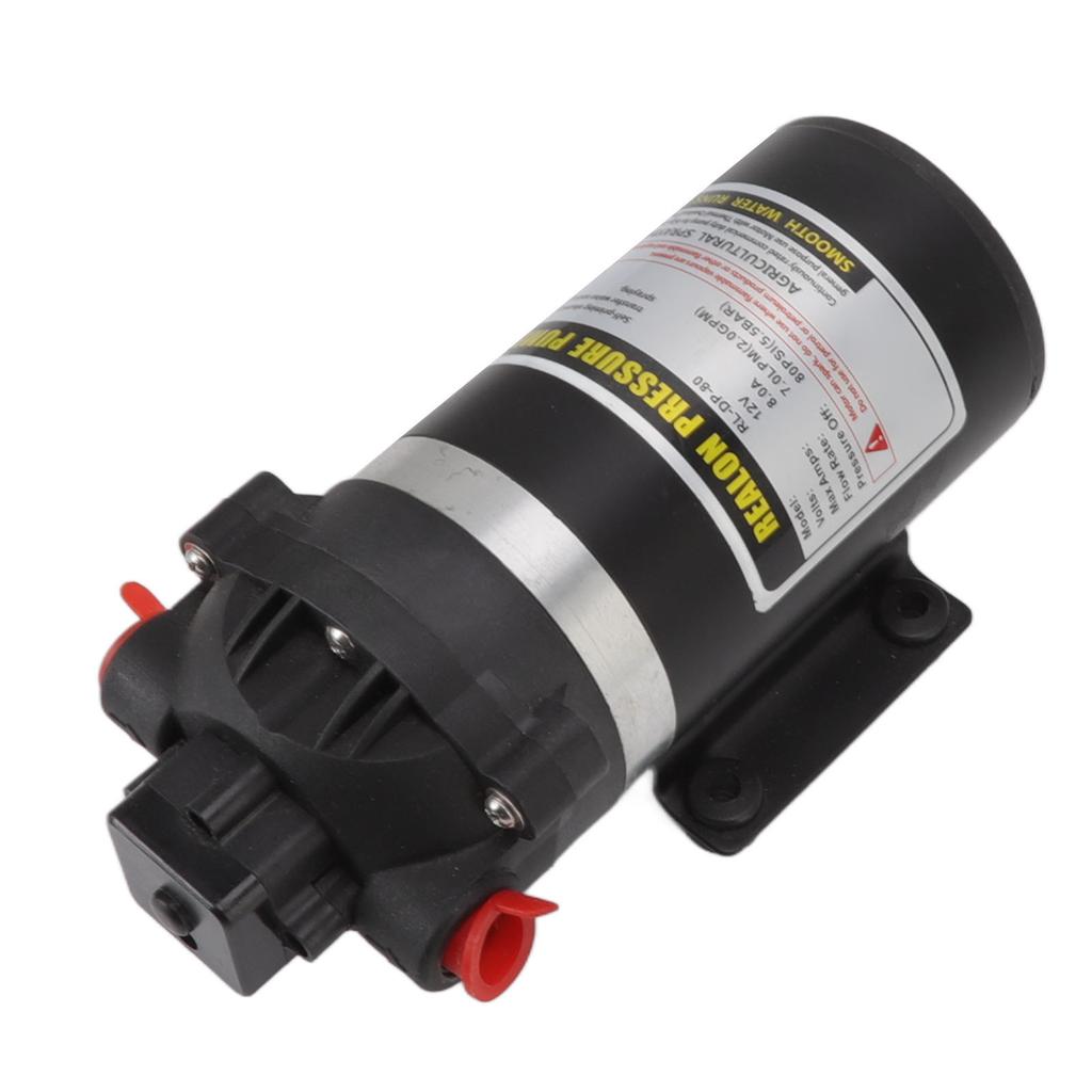 12 В постоянного тока Высоконапорный мембранный насос Горизонтальный самовсасывающий насос Роликовый очиститель воды Распыление воды