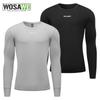 Wosawe Men Cycling Base Layer Jersey Sweatshirt Long Sleeve Bicycle Clothing Road MTB Bike Breathable Quick Dry Undershirt