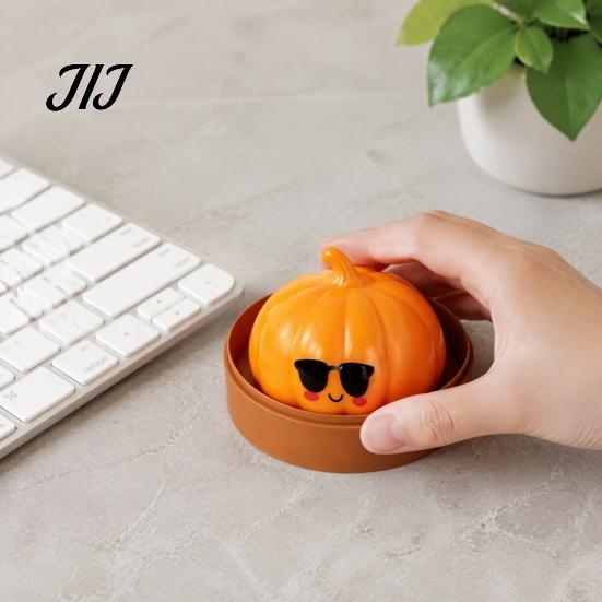 Calming Sensory Toy Sunglasses Pumpkin Stress Relief Toy, Slow Rebound Squeeze Fidget Soft Cartoon Dumpling Relieving