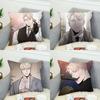 Чехол для подушки BL Mmanhwa для автомобиля, дивана, декоративный для дома, двусторонний принт, плюшевая квадратная декоративная подушка, чехол