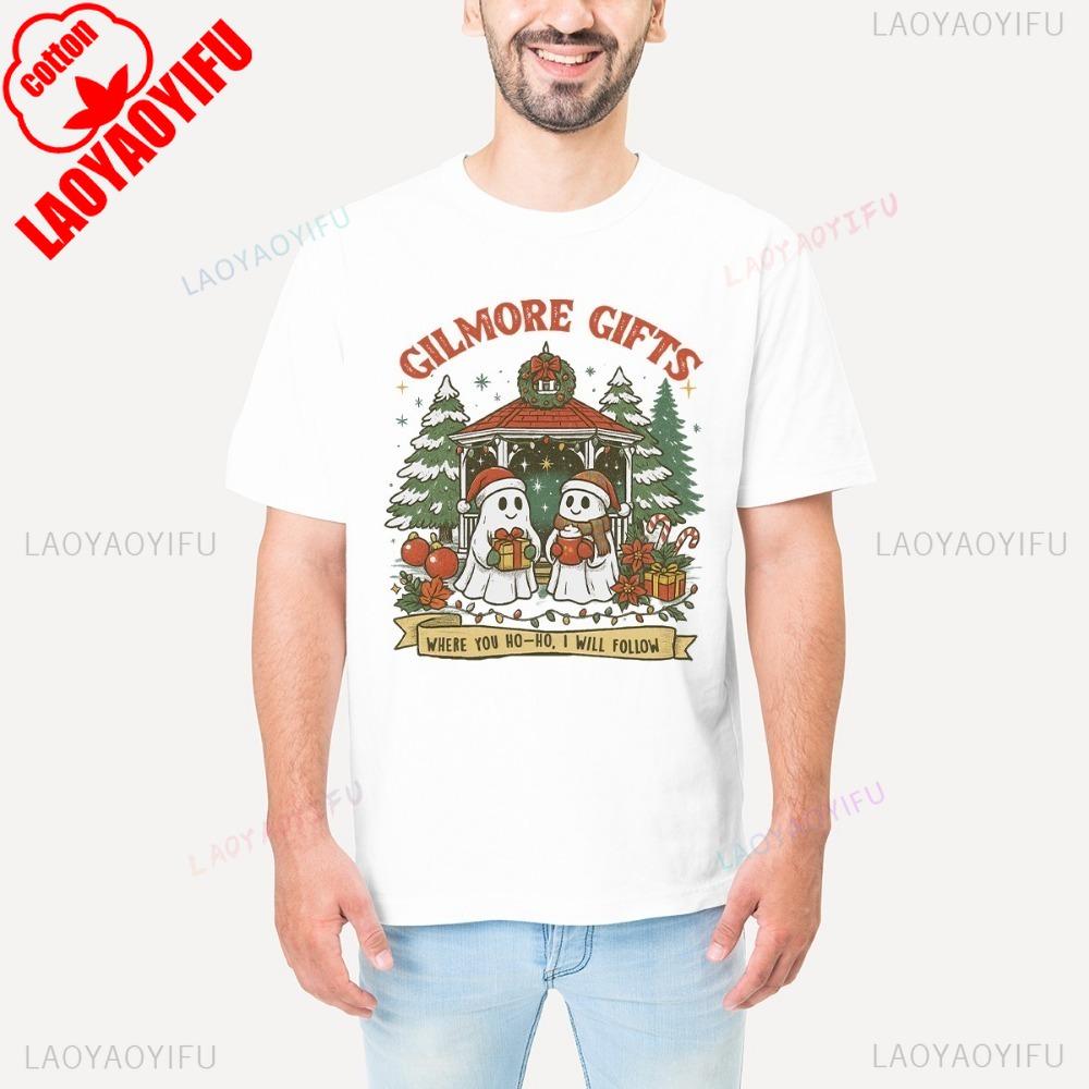Gilmore Gifts Where You TShirt Unisex Retro Seasonal Funny Xmas Santa Womens Street Fashion Streetwear Men Clothes