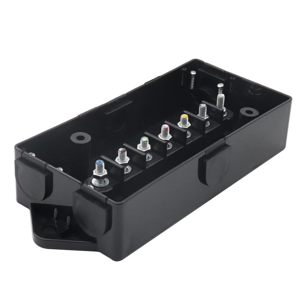 7 Way Electrical Trailer Wire Junction Box for RV Camper Connectors