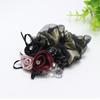 Hair Rope Pearl New Headwear Flower Mesh Scrunchies Women Hair Ties Double Layer Hair Rubber Bands