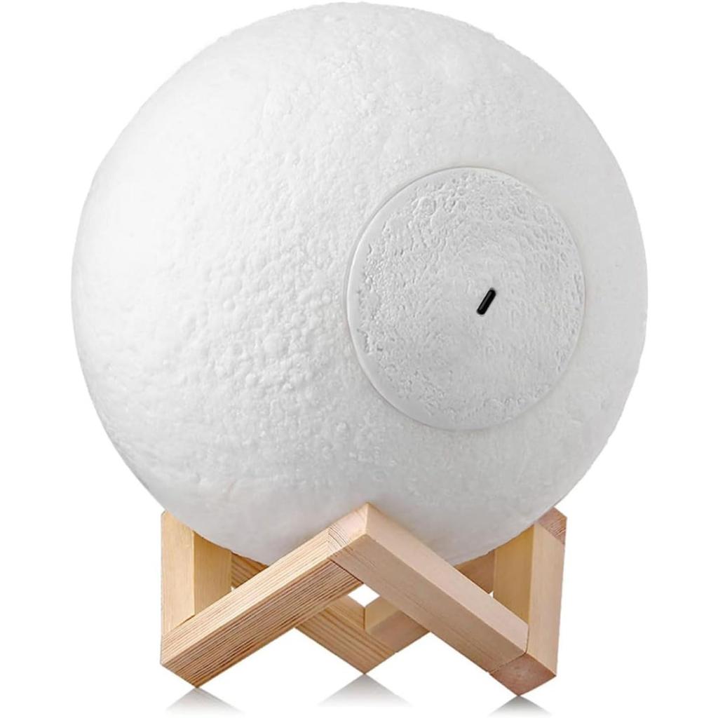 3D Moon Lamp, Guard LED Decorative Lamp 16 Colors with Remote Control and Touch Switch Rechargeable Night Lamp for Living Room Coffee Gift Birthday