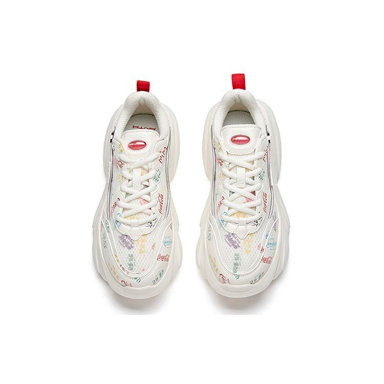 Coca Cola x Anta Серия Life Кроссовки женские Meow Cat Paw Белые многоцветные 922048894-9