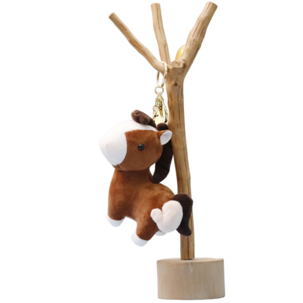 Cute Pullable Plush Horse Pendant Mascot Dolls Plush Horse Doll Pendant  Car Decoration