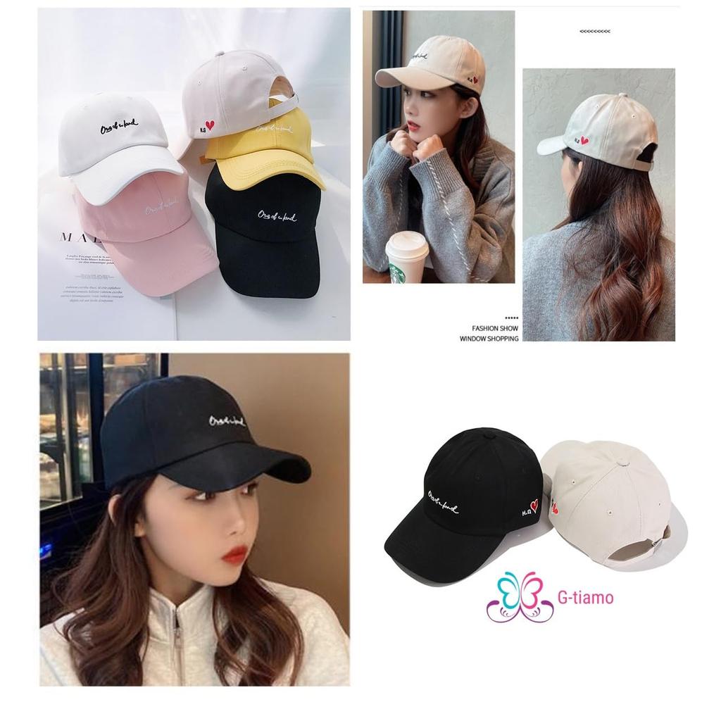 Кепка GITIAMO с английскими и регулируемыми надписями, доступна в и УФ-защите от солнца и английские женские буквы, сердце, вышивка в одной точке, ремешок, черный, белый, слоновая кость,