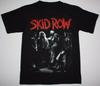 Винтажная мужская хлопковая черная футболка с коротким рукавом Skid Row KN652 Унисекс футболка