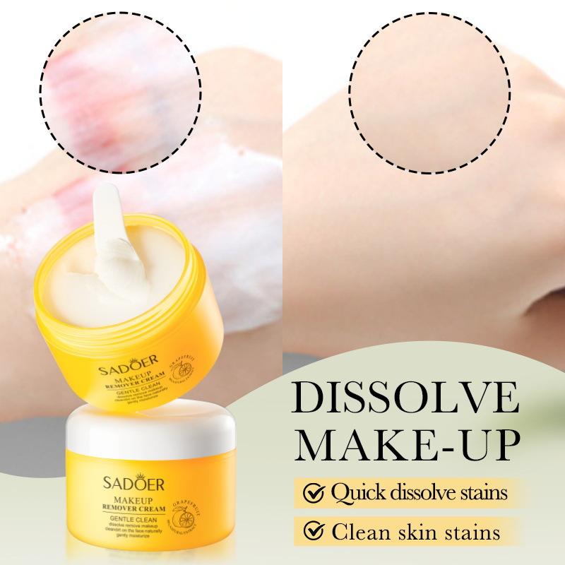SADOER Deep Cleansing Makeup Remover Gentle Grapefruit Makeup Remover Cream