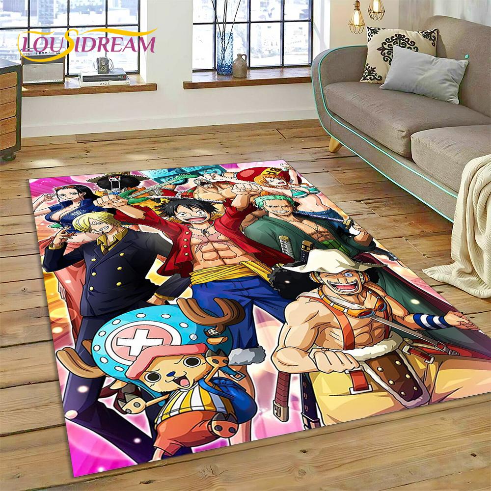 3D мультфильм HD One PIECE-E ковер в стиле аниме для дома, гостиной, спальни, дивана, коврика, декор, детский коврик, нескользящий напольный коврик, подарок