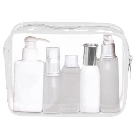Transparent Cosmetic Bag Large Capacity Zipper Closure Waterproof Clear Makeup Bag Organizer Toiletry Bag