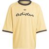 adidas Оригинальная модная футболка с принтом Бежевая IT7463