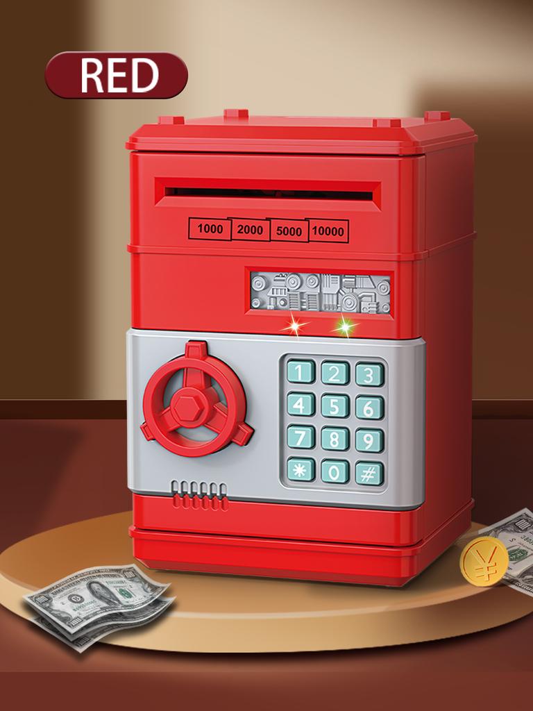 Копилка с паролем от банкомата, электронная копилка для детей, автоматическая прокрутка, подарочная коробка для сбережений бумажных денег для мальчиков и девочек от 3 лет