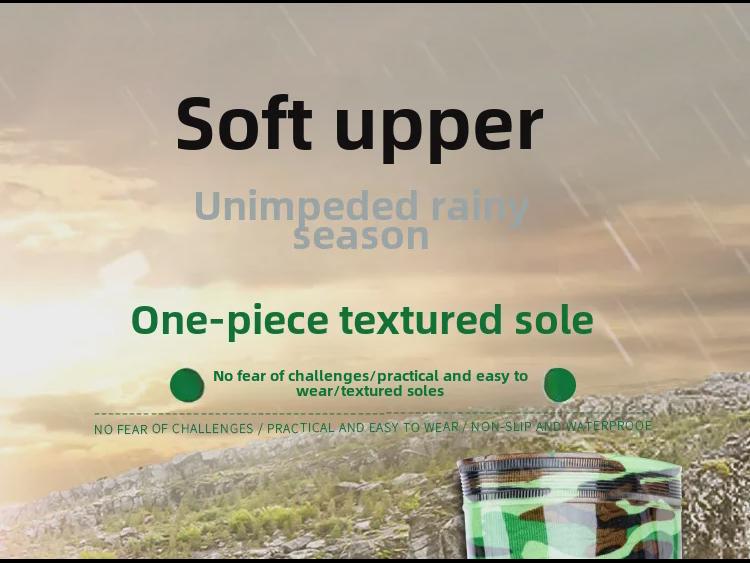 Мужские камуфляжные водонепроницаемые строительные ботинки с высоким голенищем 2025