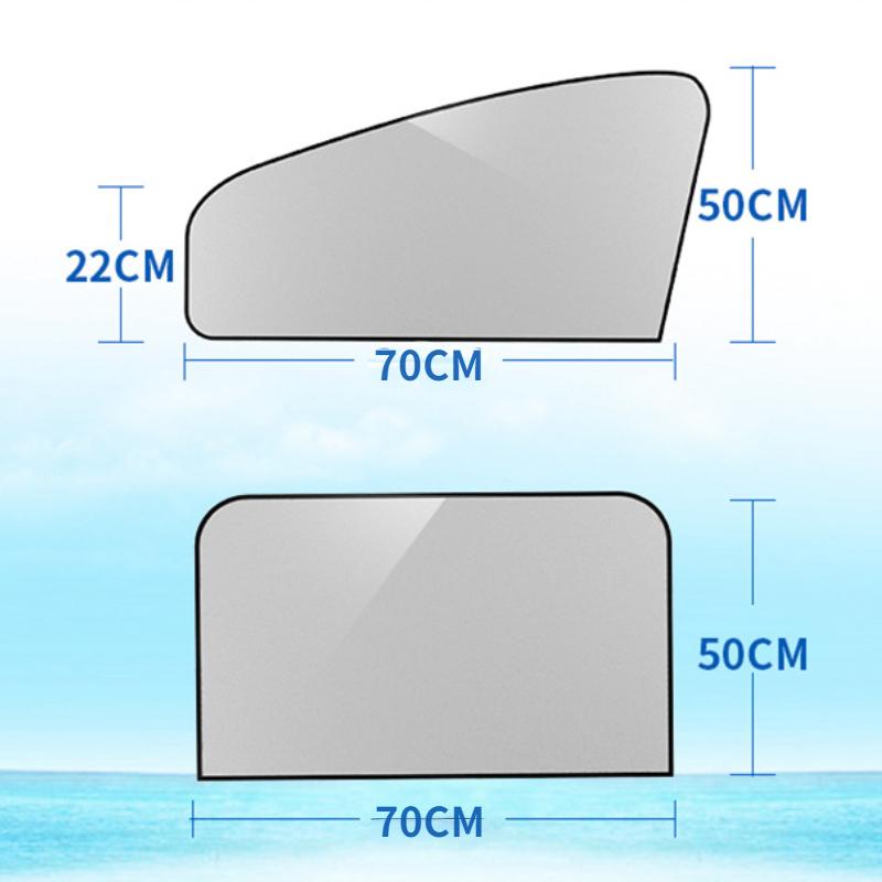 1 Pair Universal Car Magnetic Sunshade Car Curtains Car Windshield Sun Shield Cover Double Sides Car Window Sun Shade