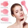 Double Side Silicone Facial Cleanser Brush Soft Hair Face Massage Washing Brush Blackhead Remover Portable Skin Care Tool