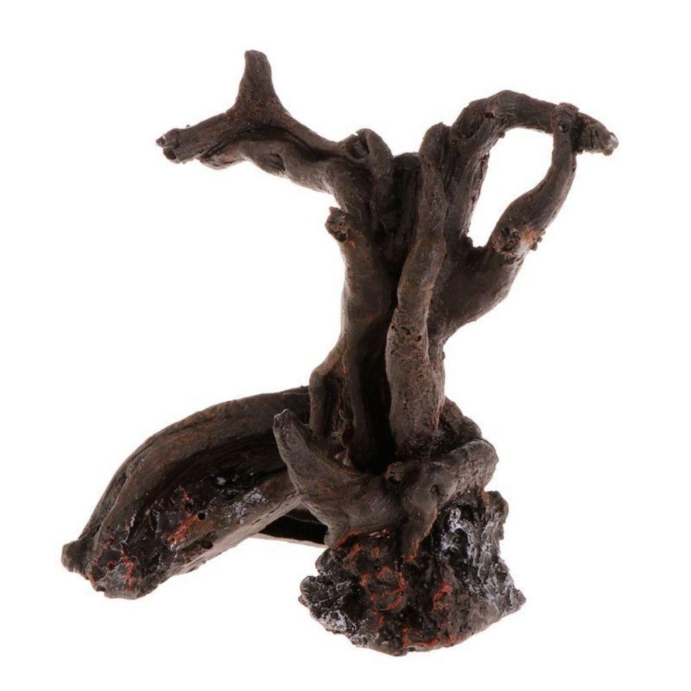 Декоративный рак-отшельник, игрушка для скалолазания, имитация рептилий, цилиндр, корни, аквариум с растениями