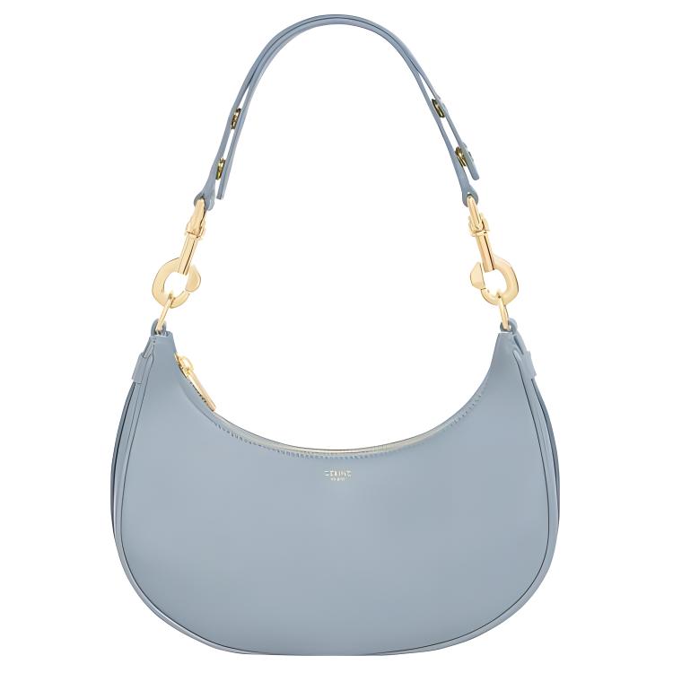 Celine Ava Series Logo Print Adjustable Detachable Shoulder Strap Smooth Cowhide Leather Handheld Shoulder Bag Women Handbags 196923DGQ-07IC