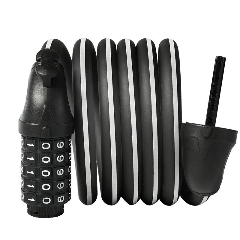 1.2-1.8m Bicycle Lock Code Key Locks Bike Cycling Password Combination Security Steel Wire Locks Bicycle Motorcycle Accessories