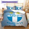 Malmö FF  Pattern Bedding Quilt Set Quilt Cover Pillowcase Home Decoration Birthday Gift (1 * duvet cover + 2 * pillowcase, without core)