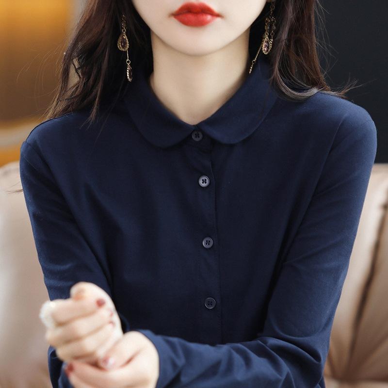 Хлопковая рубашка с длинными рукавами, свободная рубашка в стиле вестерн, модная женская одежда на весну и осень