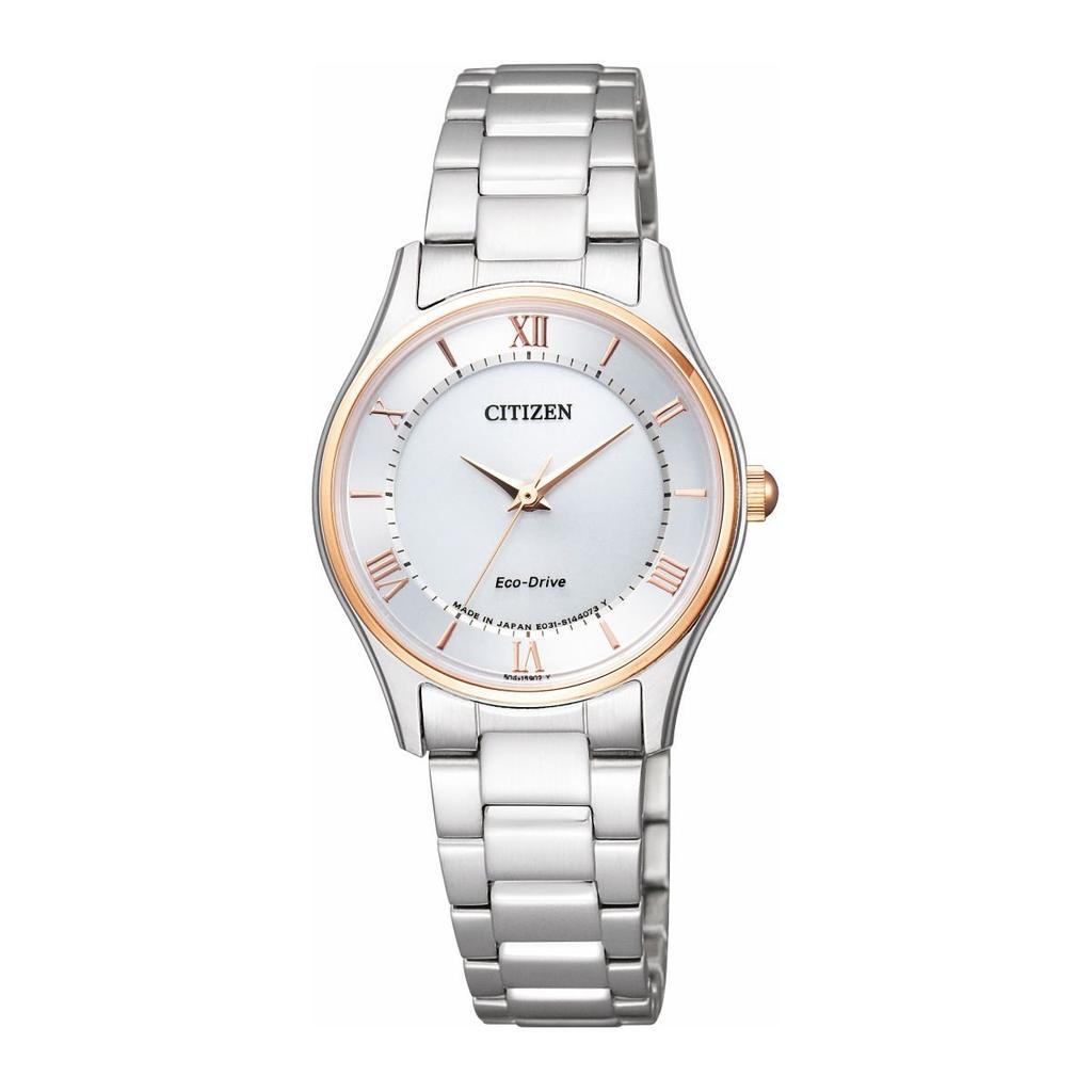 Citizen Collection Simple Adjust Eco-Drive Thin Pair Watch EM0404-51A Women's Silver