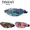 Print Leaf Waist Pack Bag for Men Women Fashion Casual Men's Belt Bag Pouch Travel Female Banana Bags Kid Fanny Pack Bags