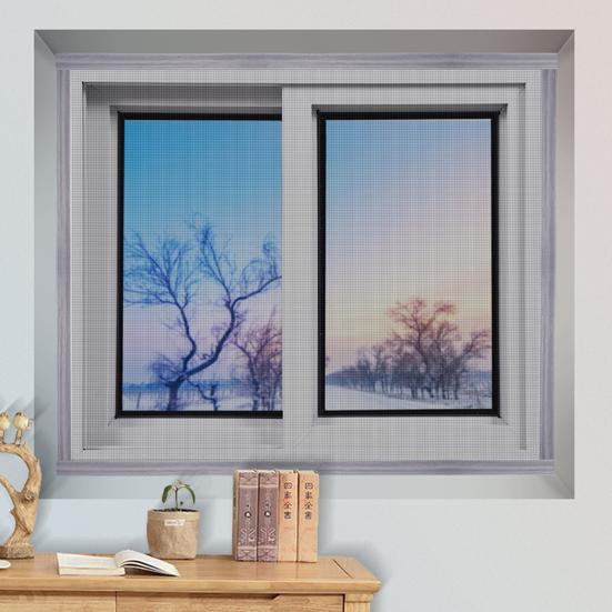 1 компл. самоклеящаяся оконная сетка, сильная липкость, антимоскитная оконная сетка, мелкая сетка, товары для дома