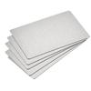 Blank Metal Cards, Plated 201 Stainless Steel Sheets, 80x50x0.4mm, Silver Tone, Pack of 5
