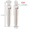 KEYYOU 10pcs Flip Key Blade For Mitsubishi Outlander Grandis ASX Pajero MIT11R #07 #15 #16 #23 #62 KD Car Remote Blank Key Blade