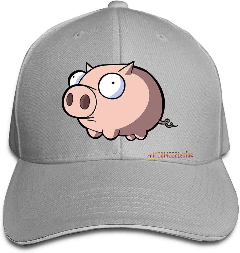 Бейсбольная кепка с милой свиньей, кепка-сэндвич, солнцезащитные шляпы, винтажные регулируемые моющиеся кепки унисекс для дальнобойщиков