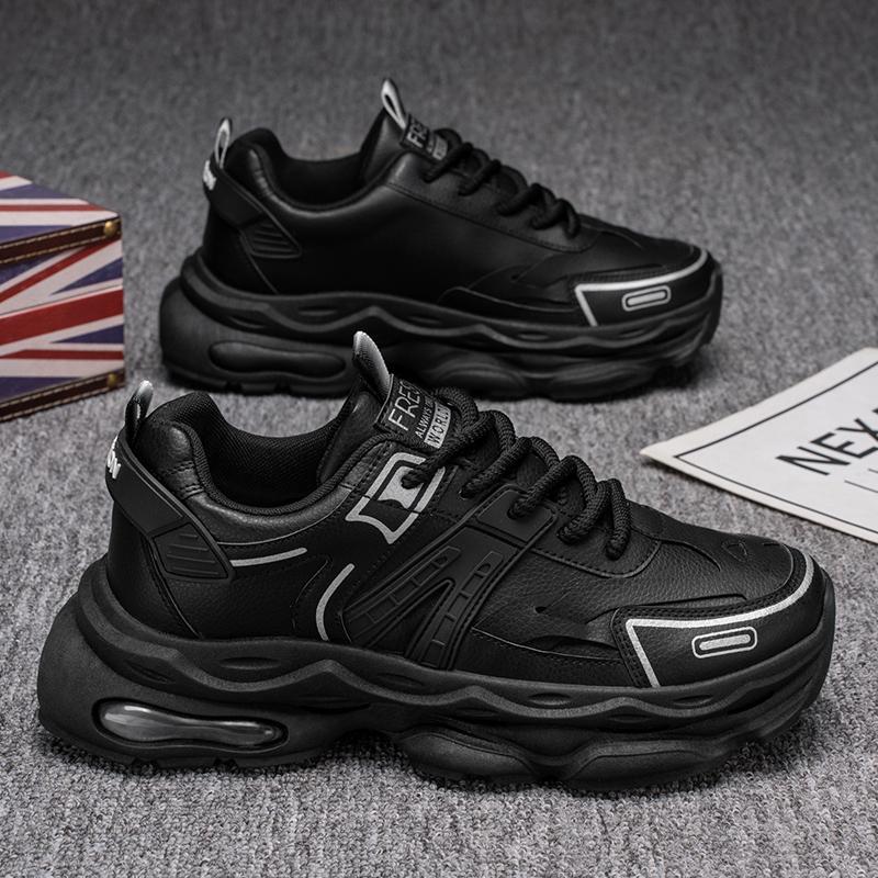 New Fashion Men 's Four Seasons Comfortable Thick Sole Shoes Students Boys GirlsTrending Soft Sole Breathable Casual Running Sneakers