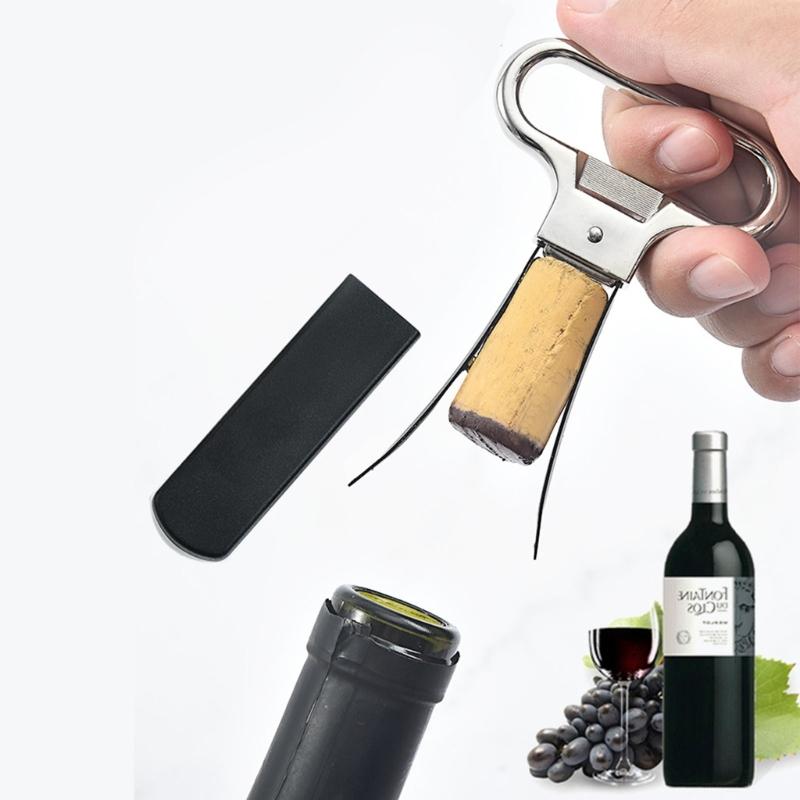 Zincs Alloys Pumps Cork Corkscrew Out Tool Handheld Two Prongs Wine Cork Remover Extractors Portable Wine Bottle Opener
