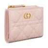 Dior Jolie Dahlia CD Logo Snap Closure Lambskin Wallet Women Wallet Light-Pink S3113UNJB-M413