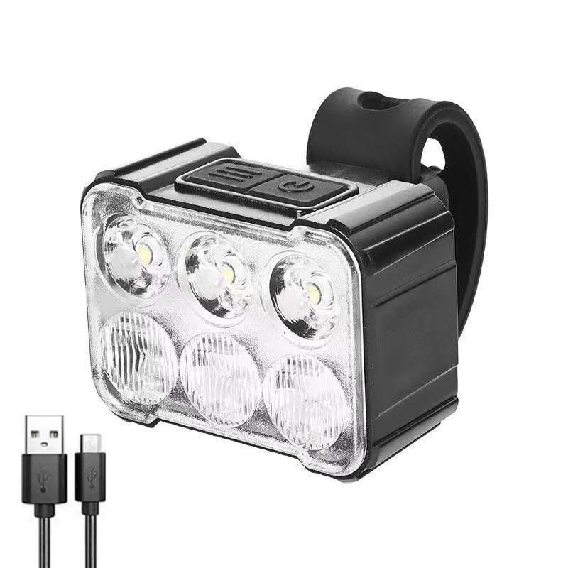 Bicycle Front And Rear Led Lights Set Rechargeable For Night Riding And City Commuting