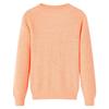 Knitted Pullover for Children Bright Orange 92/104/116/128/140