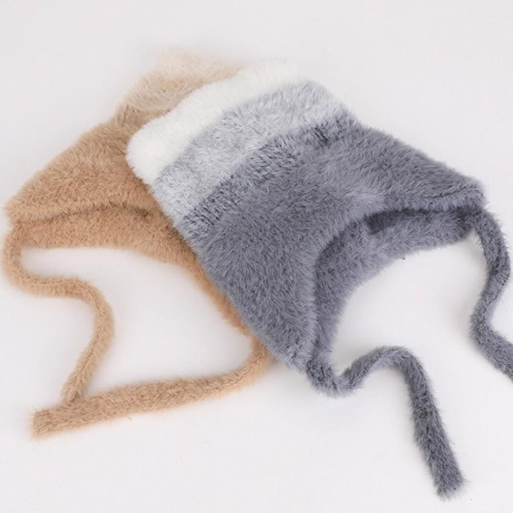 Keep warm Children Knitted Hat Cute Cat Ear Plush Warm Hat Cute Ear Protection Hat Boy Girl