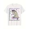 1pc Fibromyalgia Awareness T-Shirt - Funny Chronic Illness Tee with Fibro Fog Design - Soft Breathable Loose Fit Shirt for Men & Women - with Purple