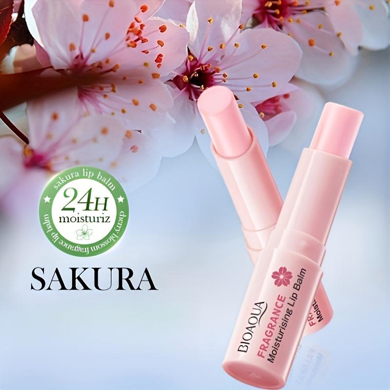 Бальзам для губ Cherry Blossom Увлажняющая губная помада Питательный блеск для губ - Увлажняющее восстановление, смягчает губы Сохраняет губы мягкими и гладкими Уход за губами Подарок