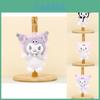 Милый брелок-плюшевая игрушка Sanrio Kuromi, очаровательная коротковорсовая мягкая кукла 12 см