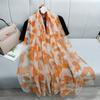 Soft Yarn Large Yarn Scarf Thin Scarf Scarf Fashionable and Versatile Large Scarf Shawl Sun Protection Beach Towel