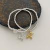 Y2K Creative Cute Balloon Dog Bracelets for Women Beads Chain Ladies Bracelet Jewelry Sweet Couples Fashion Elastic Rope Metal