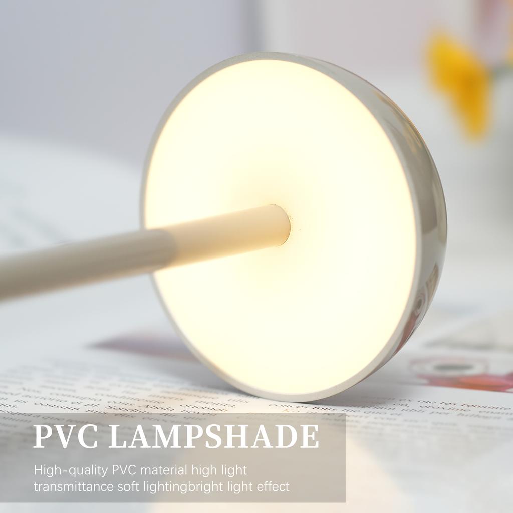 Modern Table Lamp Mushroom Shape Nightstand Lamp Touch Control LED Desk Lamp Cordless Bedside Lamp