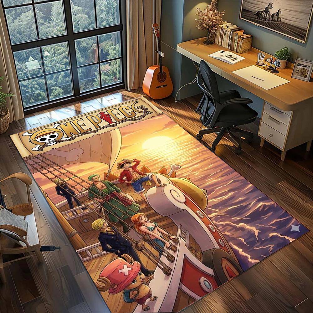 One Piece Indoor Carpet Large Area Rugs Non Slip Washable Floor Mat for Gamer Room Decoration