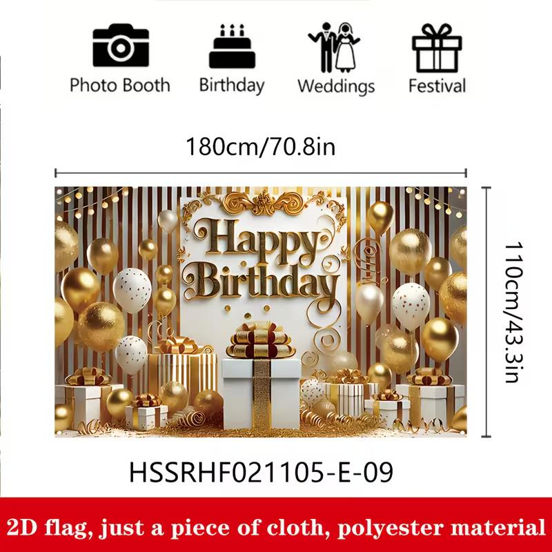 2D фон для фотобудки на день рождения, полиэстер