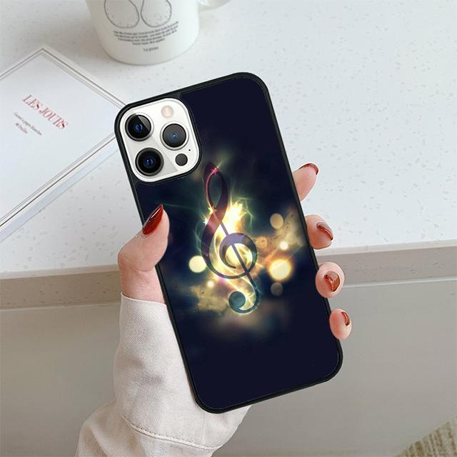 Чехол для телефона с нотами для iPhone 17 Air 14 15 16 13 12 Чехол для Apple iPhone 17 Air 14 15 16 Pro Max 6S Plus Coque