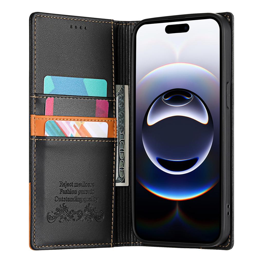 For iPhone 7/8/SE/X/XS/XR/11/12/13/14/15/16/17 All series.Wallet Phone Case Multifunctional Stand RFID Protection Fashion Faux Leather