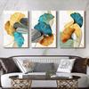 Modern Minimalist Ginkgo Leaf Canvas Art Posters and Prints Light Luxury Abstract Paintings On the Wall Art Picture Cuadro Decor