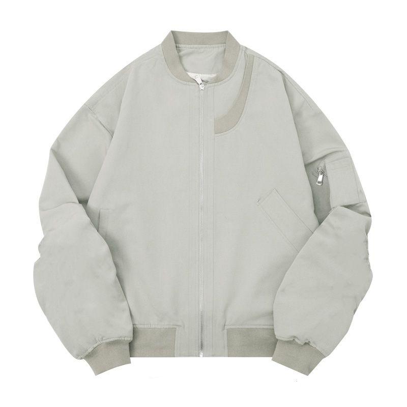 Женская куртка-бомбер в стиле Харадзюку Y2k, винтажная куртка-авиатор на молнии, японская мода, уличная одежда, бейсбольный топ